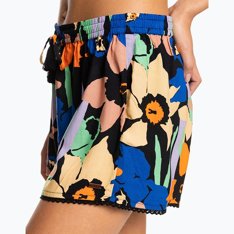 Шорти для плавання жіночі ROXY Salty Tan anthracite flower jammin 4