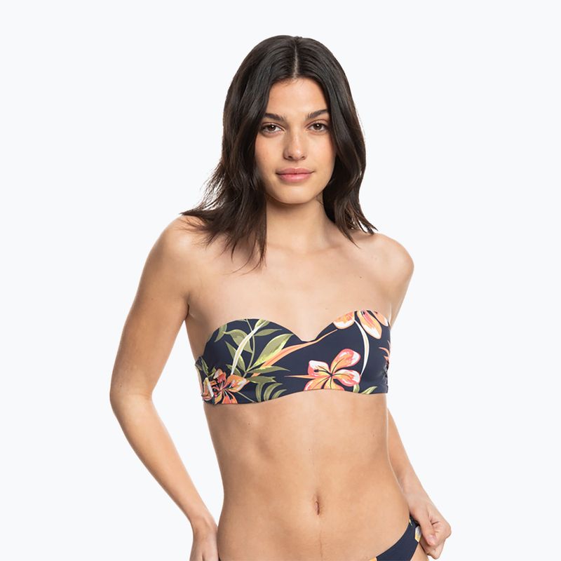 Купальник суцільний жіночий ROXY Into The Sun Mold Bandeau mood indigo tropical depht 3