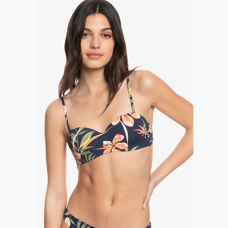 Купальник суцільний жіночий ROXY Into The Sun Mold Bandeau mood indigo tropical depht 7