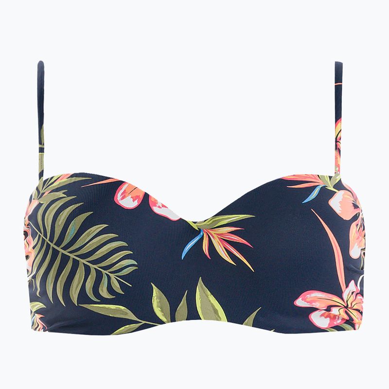 Купальник суцільний жіночий ROXY Into The Sun Mold Bandeau mood indigo tropical depht