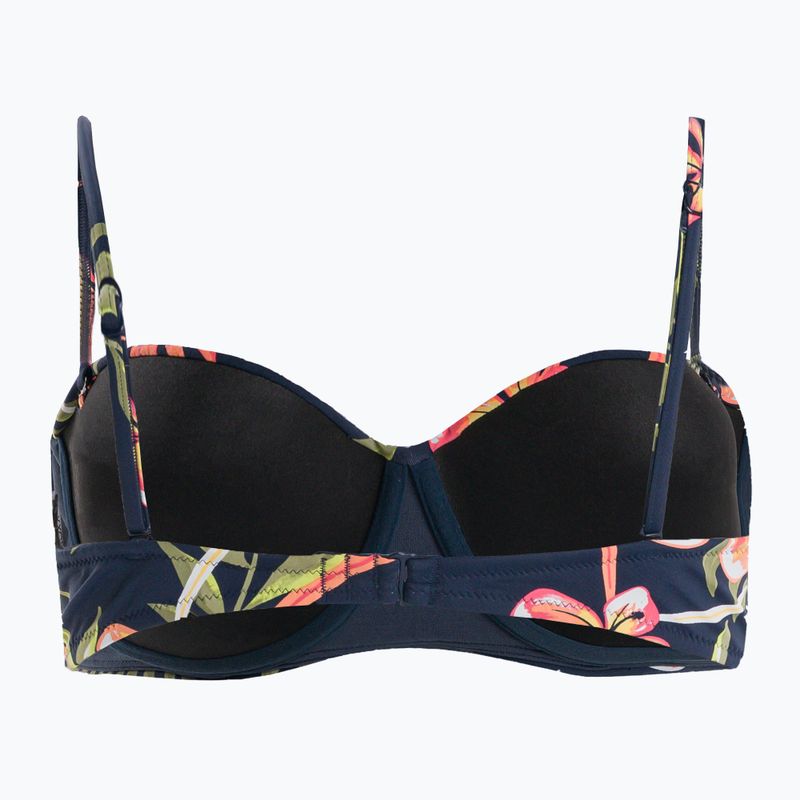 Купальник суцільний жіночий ROXY Into The Sun Mold Bandeau mood indigo tropical depht 2