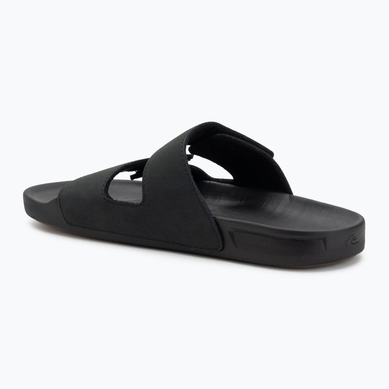 Шльопанці чоловічі Quiksilver Rivi Leather Double Adjust black 1 3