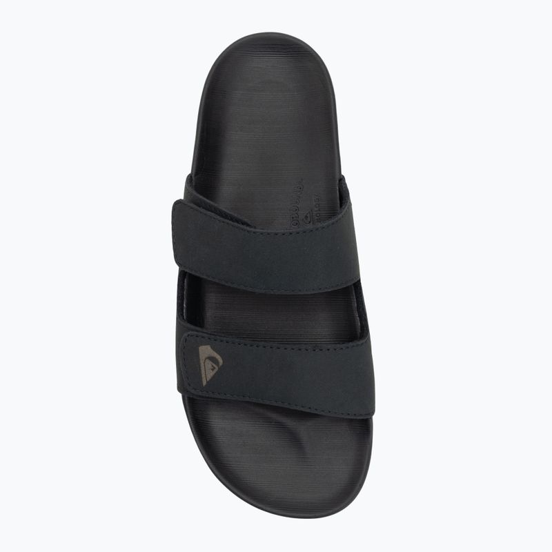Шльопанці чоловічі Quiksilver Rivi Leather Double Adjust black 1 5