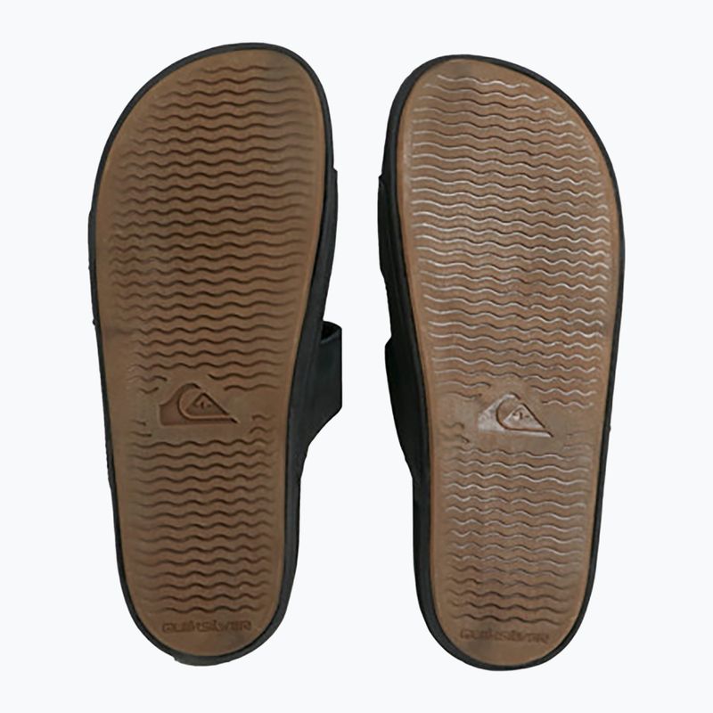 Шльопанці чоловічі Quiksilver Rivi Leather Double Adjust black 1 3