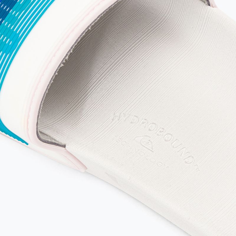 Шльопанці чоловічі Quiksilver Rivi Wordmark Slide white/blue/blue 8