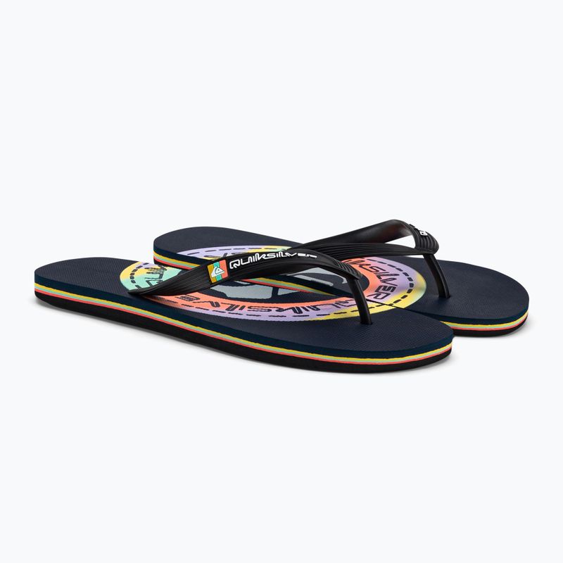 В'єтнамки чоловічі Quiksilver Molokai Art blue/blue/orange 4
