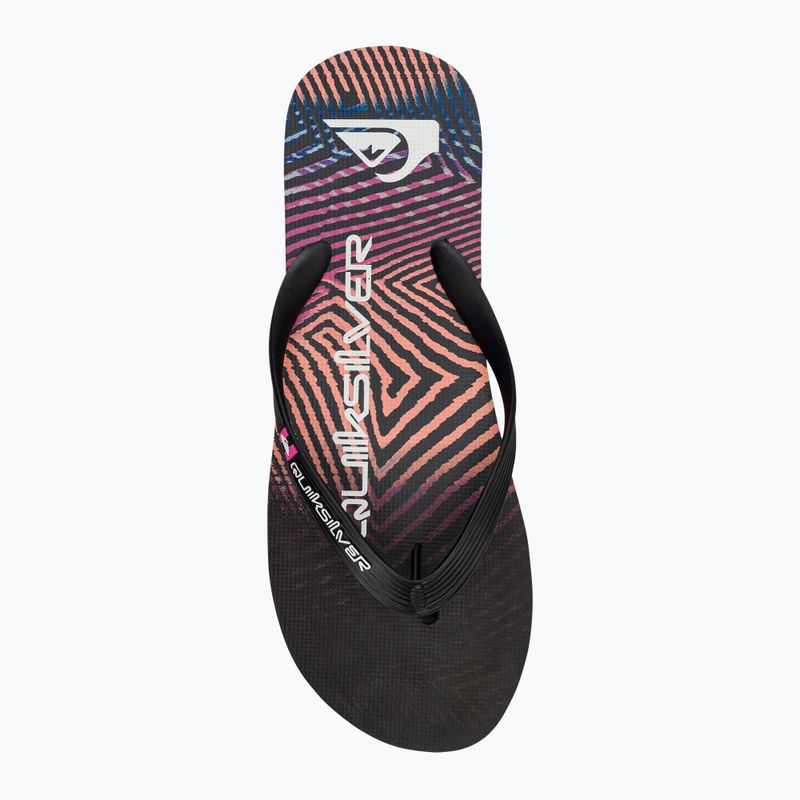 В'єтнамки чоловічі Quiksilver Molokai Wordblock black/black/pink 6