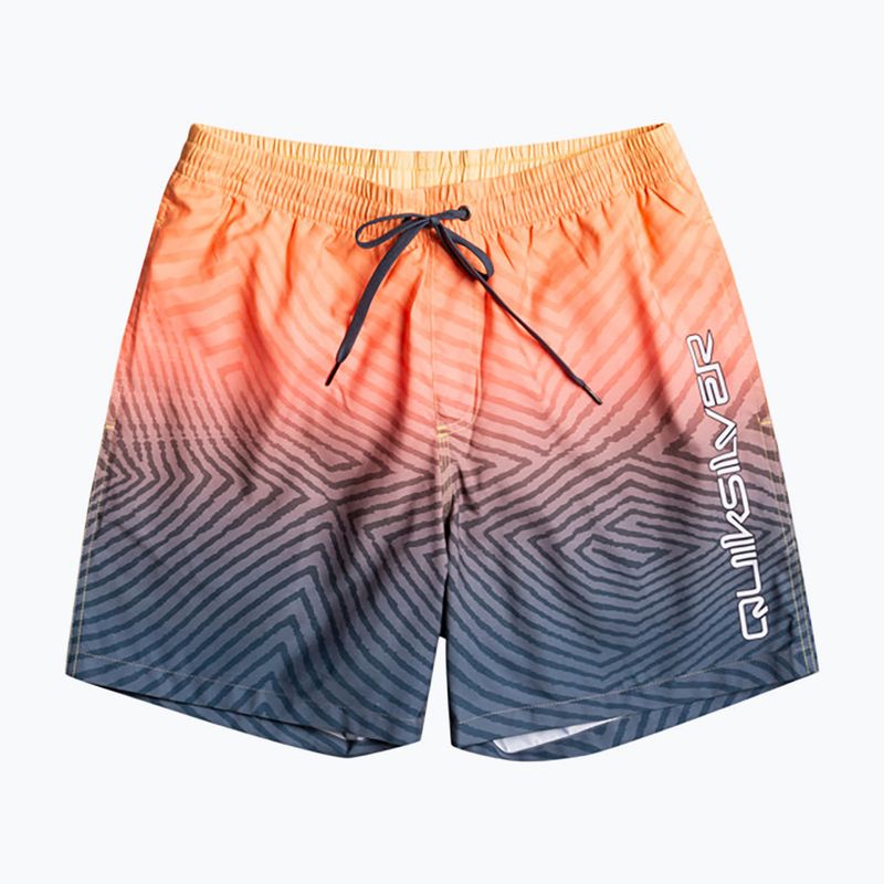 Шорти для плавання чоловічі Quiksilver Everyday Warped Logo Volley 17" midnight navy