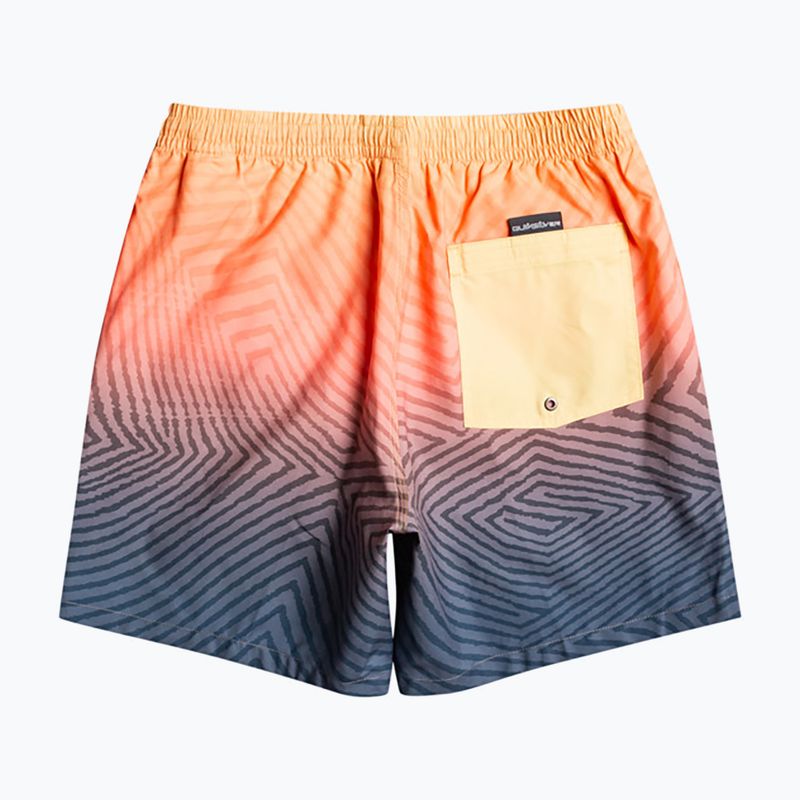 Шорти для плавання чоловічі Quiksilver Everyday Warped Logo Volley 17" midnight navy 2