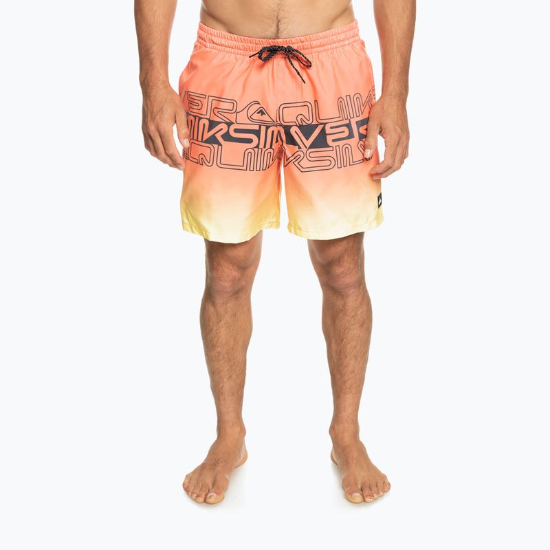 Шорти для плавання чоловічі Quiksilver Everyday Wordblock Volley 17" fresh salmon 2