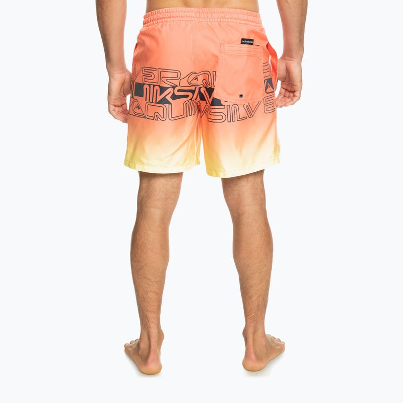 Шорти для плавання чоловічі Quiksilver Everyday Wordblock Volley 17" fresh salmon 3
