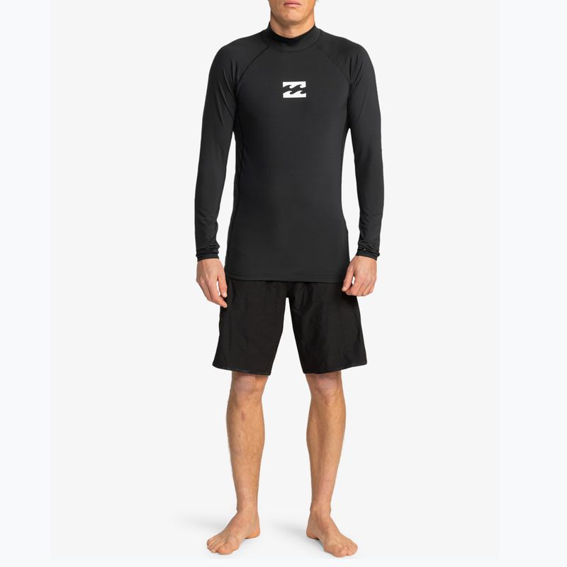 Чоловічий лонгслів для плавання Billabong Waves All Day чорний 2