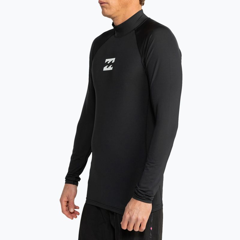Чоловічий лонгслів для плавання Billabong Waves All Day чорний 3