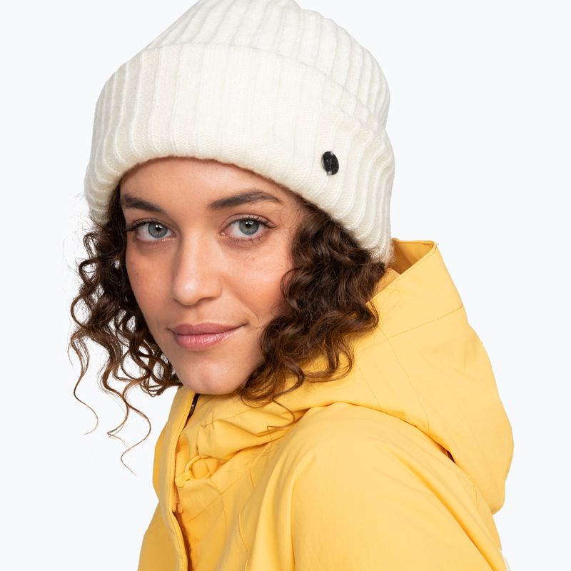 Шапка сноубордична жіноча ROXY Nevea Beanie egret 8