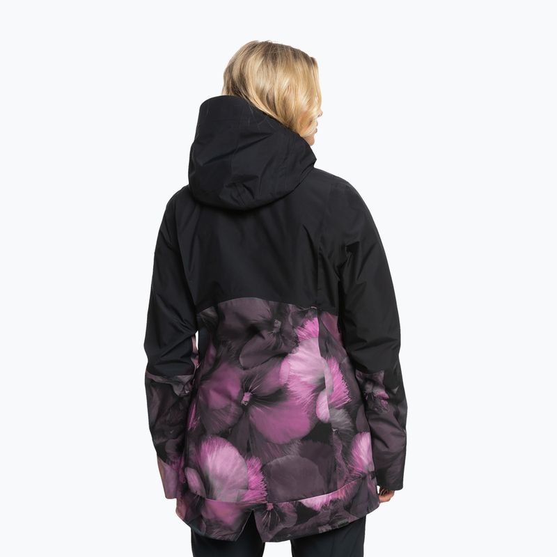 Жіноча сноубордична куртка ROXY Gore-Tex Glade з принтом справжніх чорних браток 2