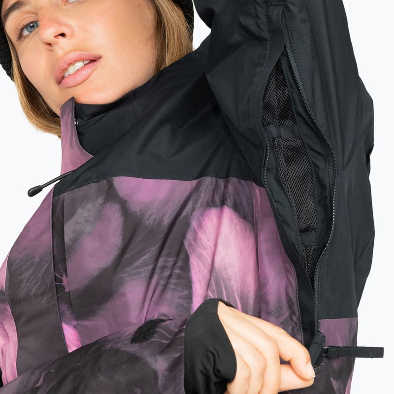 Жіноча сноубордична куртка ROXY Gore-Tex Glade з принтом справжніх чорних браток 3