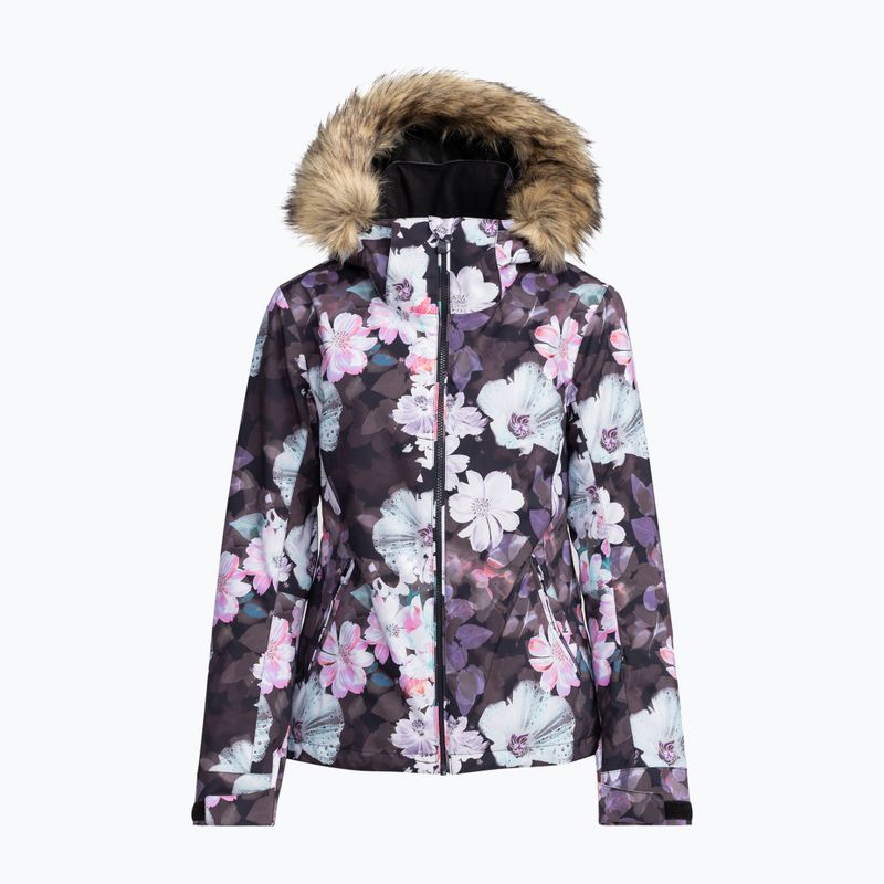 Жіноча сноубордична куртка ROXY Jet Ski true black blurred flower 10