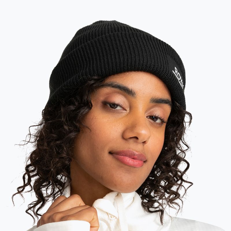 Шапка сноубордична жіноча ROXY Folker Beanie true black 7