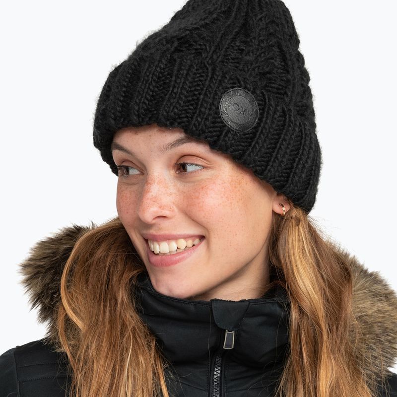 Шапка сноубордична жіноча ROXY Tram Beanie true black 9