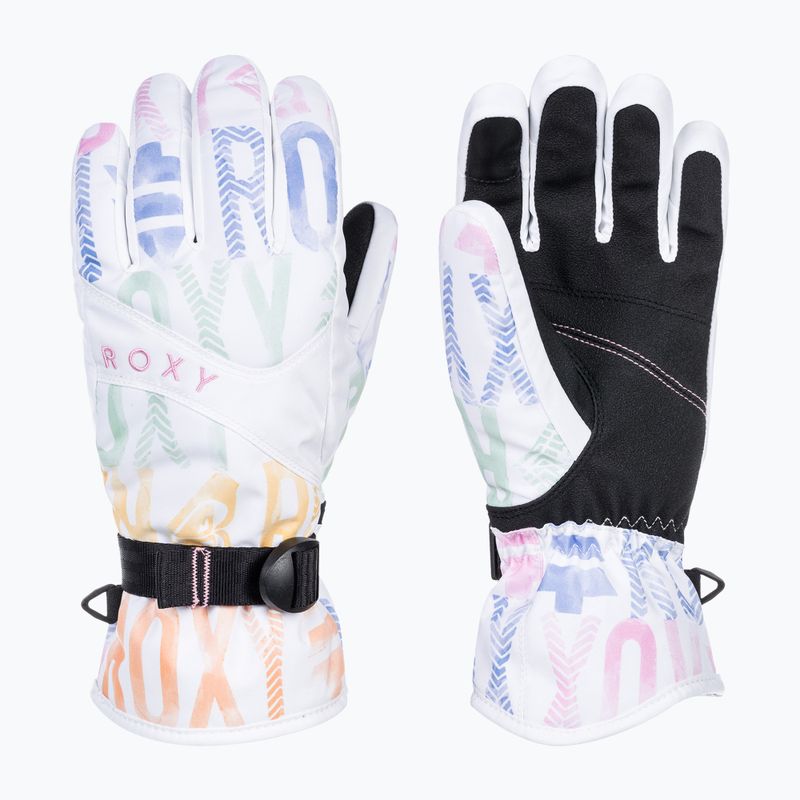 Рукавиці сноубордичні жіночі ROXY Jetty black bright white sapin 5