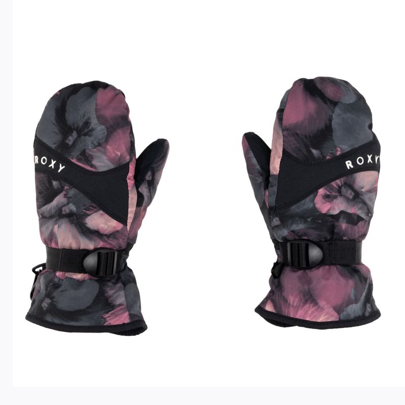 Дитячі сноубордичні рукавички ROXY Jetty Mitt Girl true black pansy rg 3