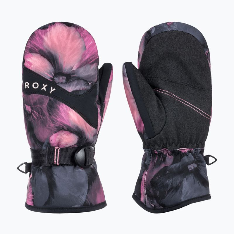 Дитячі сноубордичні рукавички ROXY Jetty Mitt Girl true black pansy rg 5