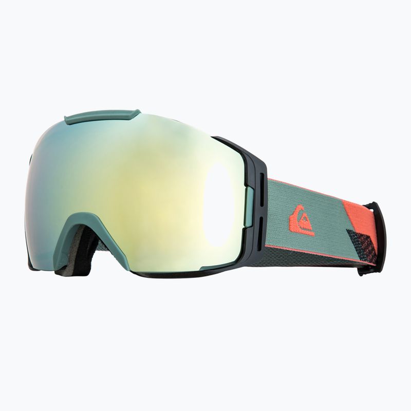 Quiksilver Discovery лавровий вінок / золоті окуляри для сноуборду 5