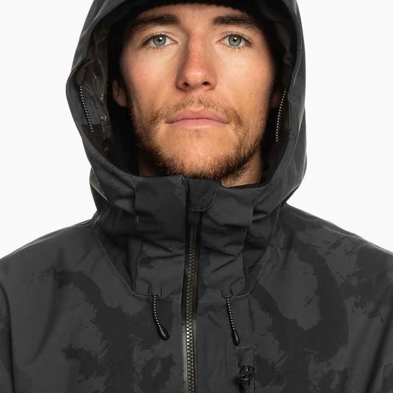 Чоловіча сноубордична куртка Quiksilver S Carlson Stretch Quest краватка барвник справжній чорний 4