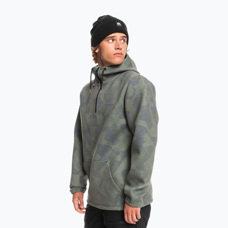 Quiksilver Shredder Hoodie краватка барвник справжній чорний світшот для сноуборду 4