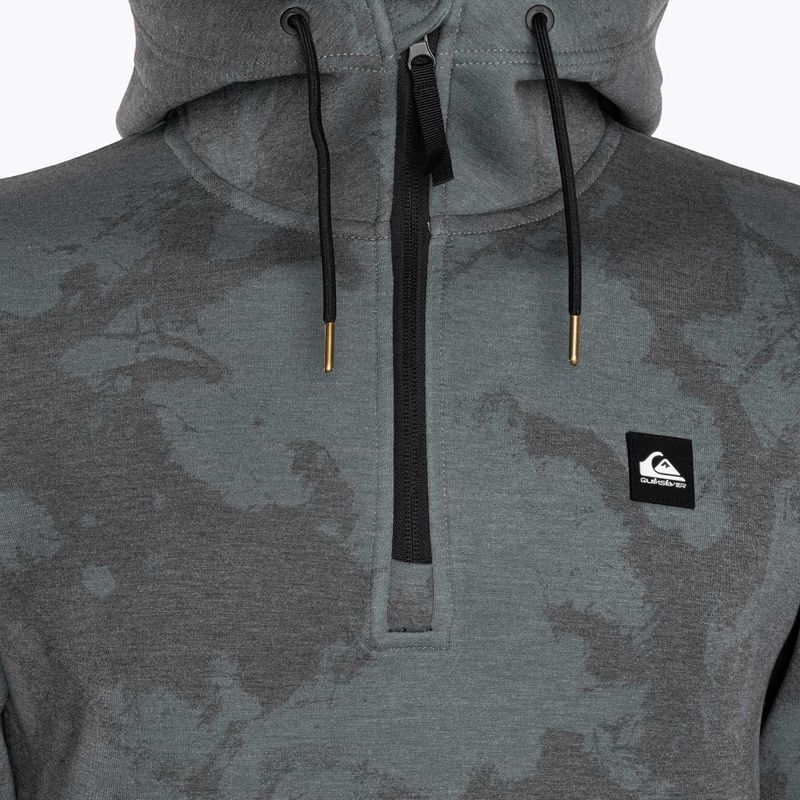 Quiksilver Shredder Hoodie краватка барвник справжній чорний світшот для сноуборду 3