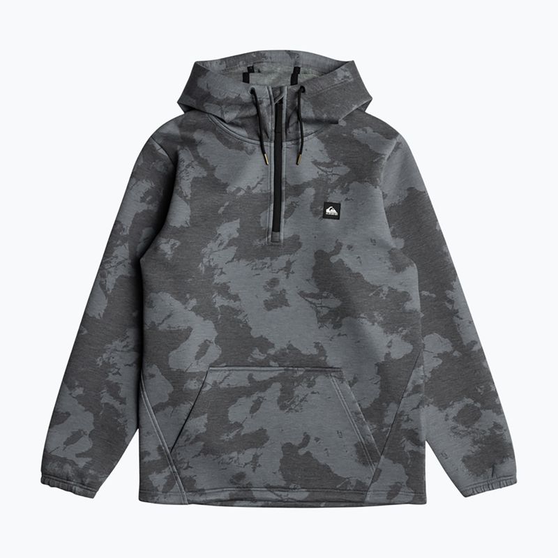 Quiksilver Shredder Hoodie краватка барвник справжній чорний світшот для сноуборду 4