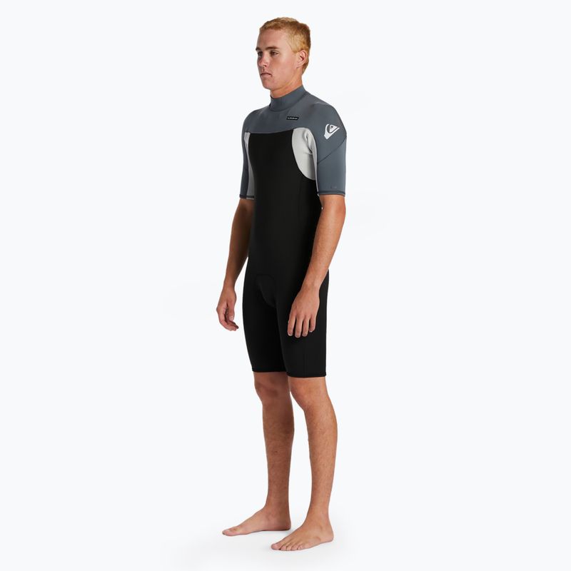 Чоловічий гідрокостюм Quiksilver 2/2 мм Everyday Sessions BZ чорний/попелястий 3