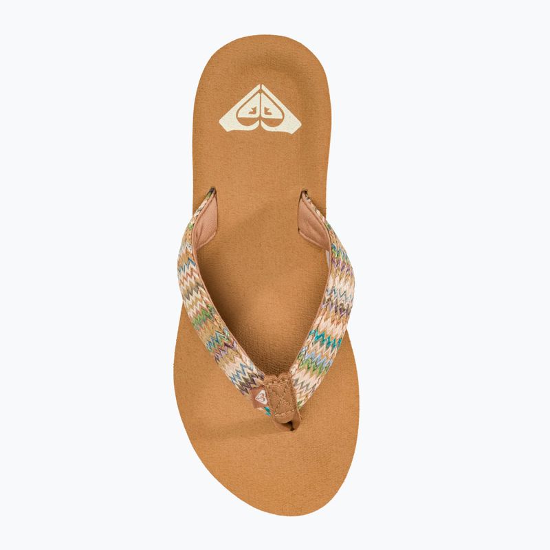 Жіночі шльопанці ROXY Porto Raffia II мульти/оливкові 5