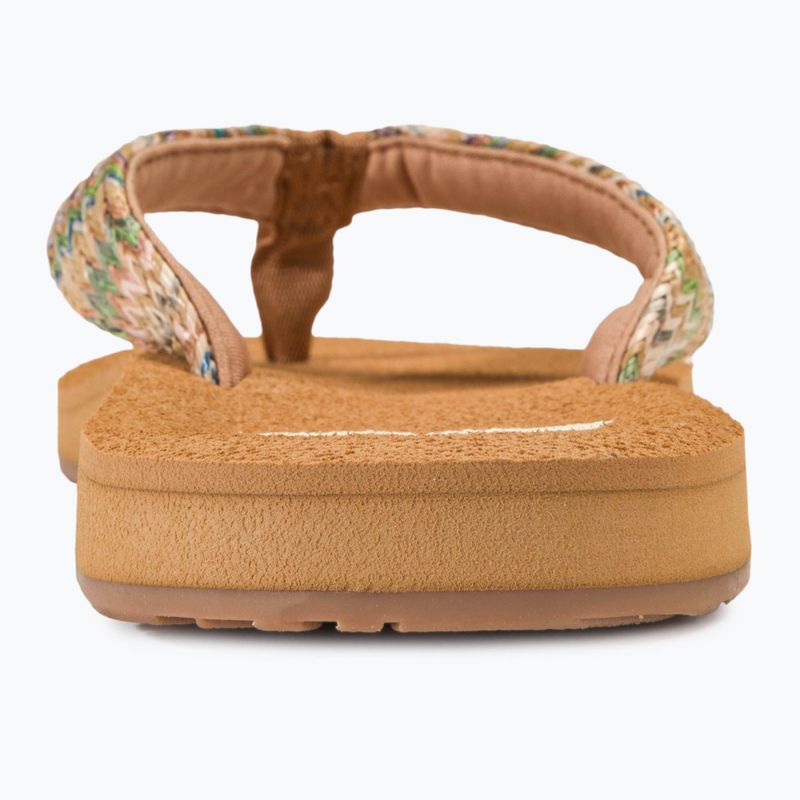 Жіночі шльопанці ROXY Porto Raffia II мульти/оливкові 6