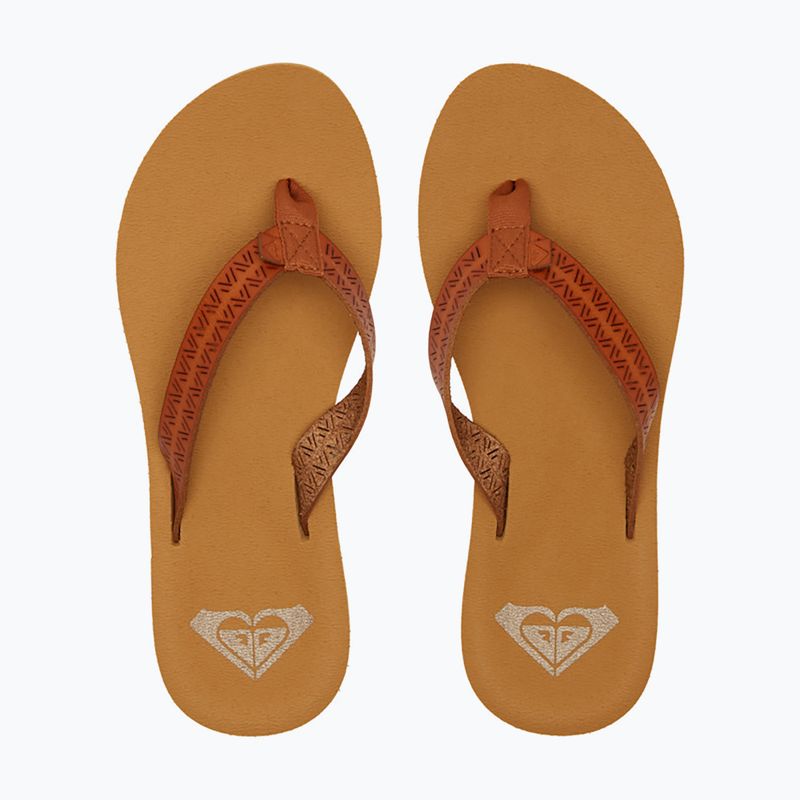 В'єтнамки жіночі ROXY Porto Motif tan 2