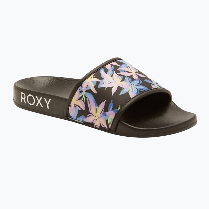 Жіночі шльопанці ROXY Slippy IV чорний/бойзенберрі 8