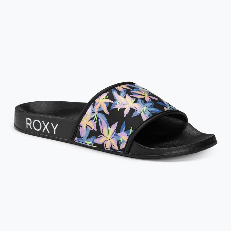 Жіночі шльопанці ROXY Slippy IV чорний/бойзенберрі