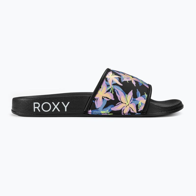 Жіночі шльопанці ROXY Slippy IV чорний/бойзенберрі 2