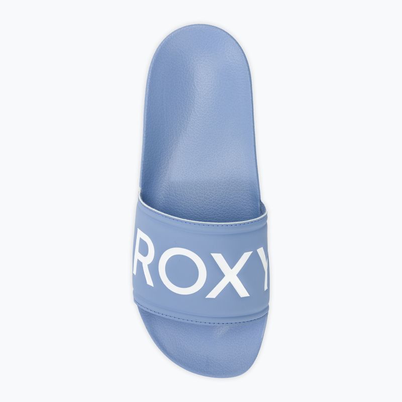 Жіночі шльопанці ROXY Slippy II baha сині 5