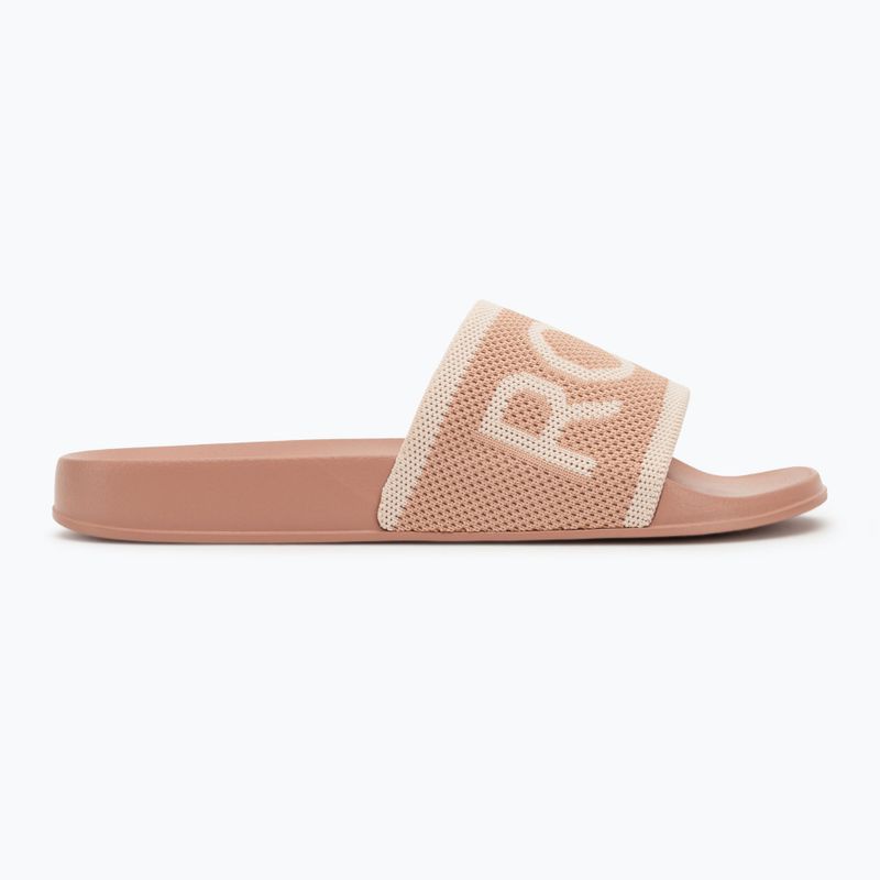 Шльопанці жіночі ROXY Slippy Knit wheat/turkish coffee 2