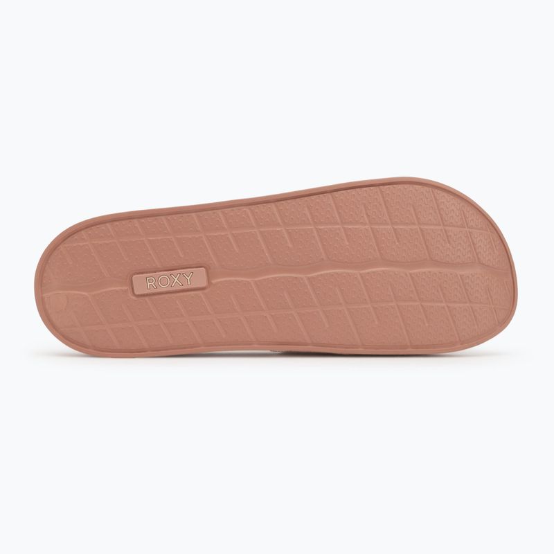 Шльопанці жіночі ROXY Slippy Knit wheat/turkish coffee 4