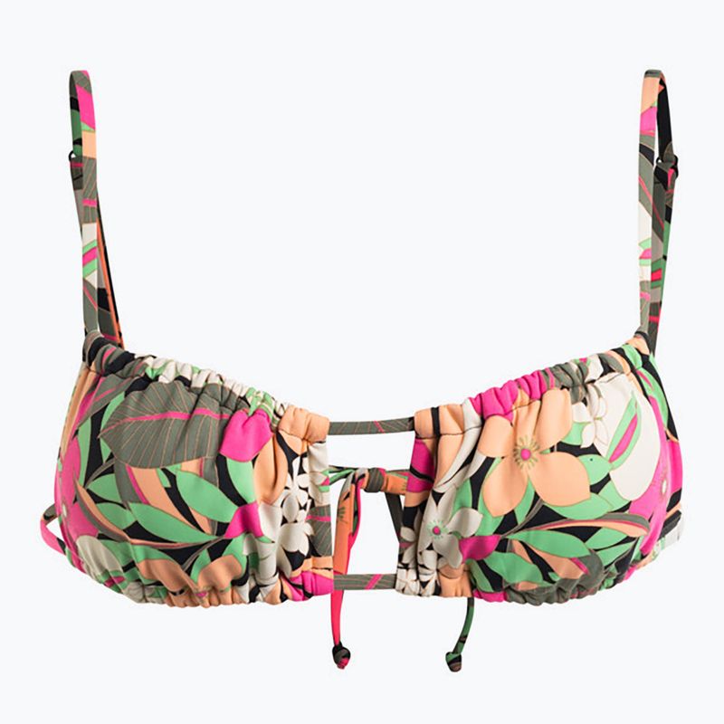 Купальник ROXY з принтом Beach Classics Bralette топ антрацитовий пальмова пісня с