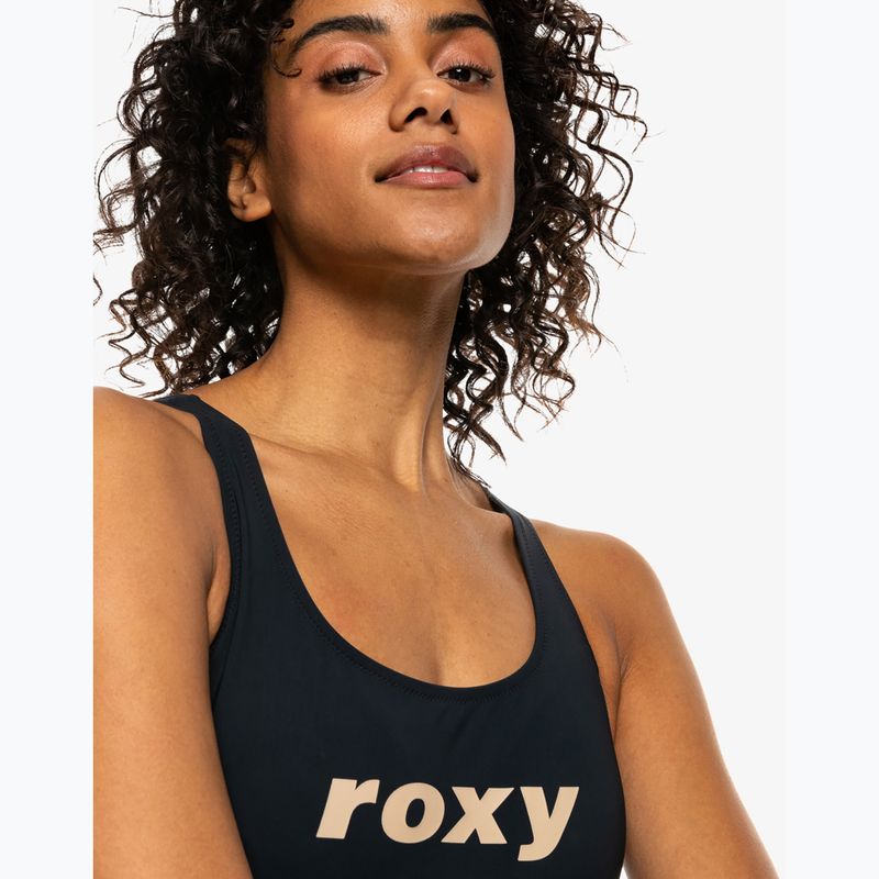 Жіночий злитий купальник ROXY Active Cross антрацит 8