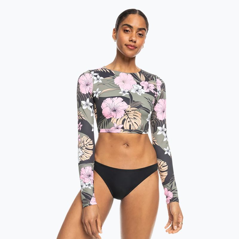 Жіночий плавальний лонгслів Roxy Pro Nose Ride Crop Lycra антрацитовий класичний pro surf 2