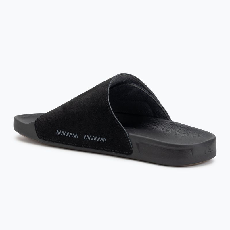 Шльопанці чоловічі Quiksilver Rivi Suede black 1 3