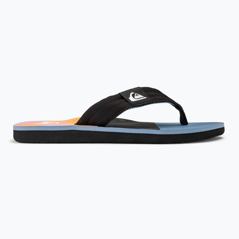 Чоловічі шльопанці Quiksilver Molokai Layback II сині / блакитні / помаранчеві 2