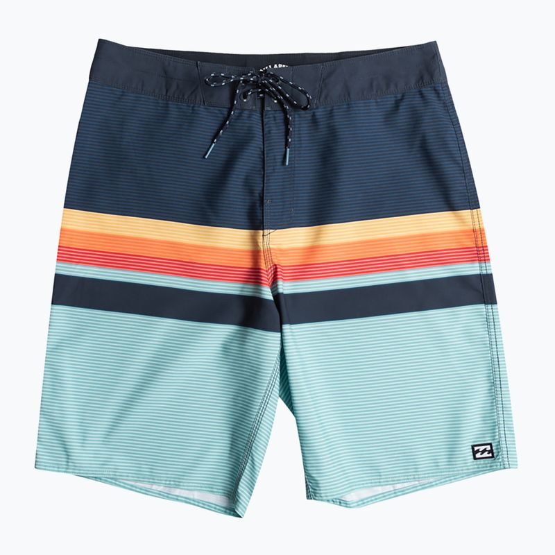 Чоловічі плавальні шорти Billabong All Day HTR Stripes OG сині