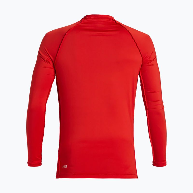 Чоловічий лонгслів для плавання Quiksilver Saturn UPF50 з високим ризиком червоного кольору 6