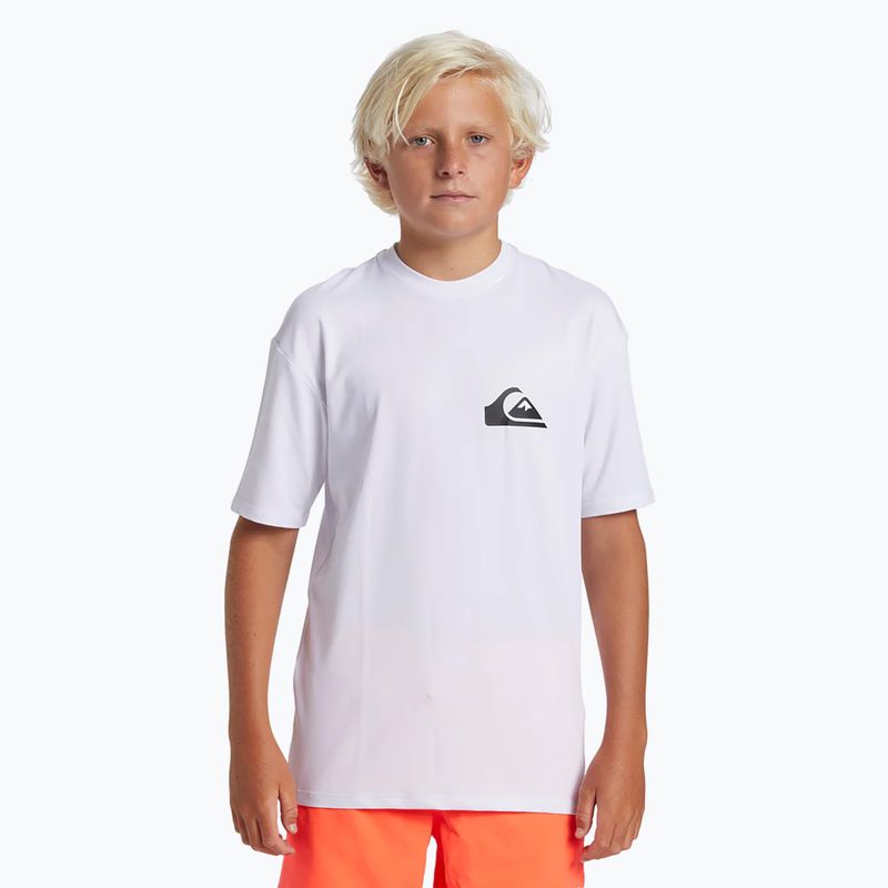 Дитяча футболка для плавання Quiksilver Everyday Surf Tee біла