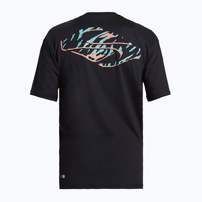 Дитяча футболка для плавання Quiksilver Everyday Surf Tee чорно-біла 6